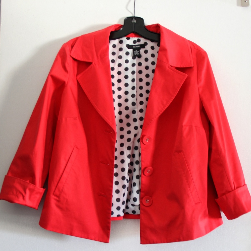 Alfani short red jacket